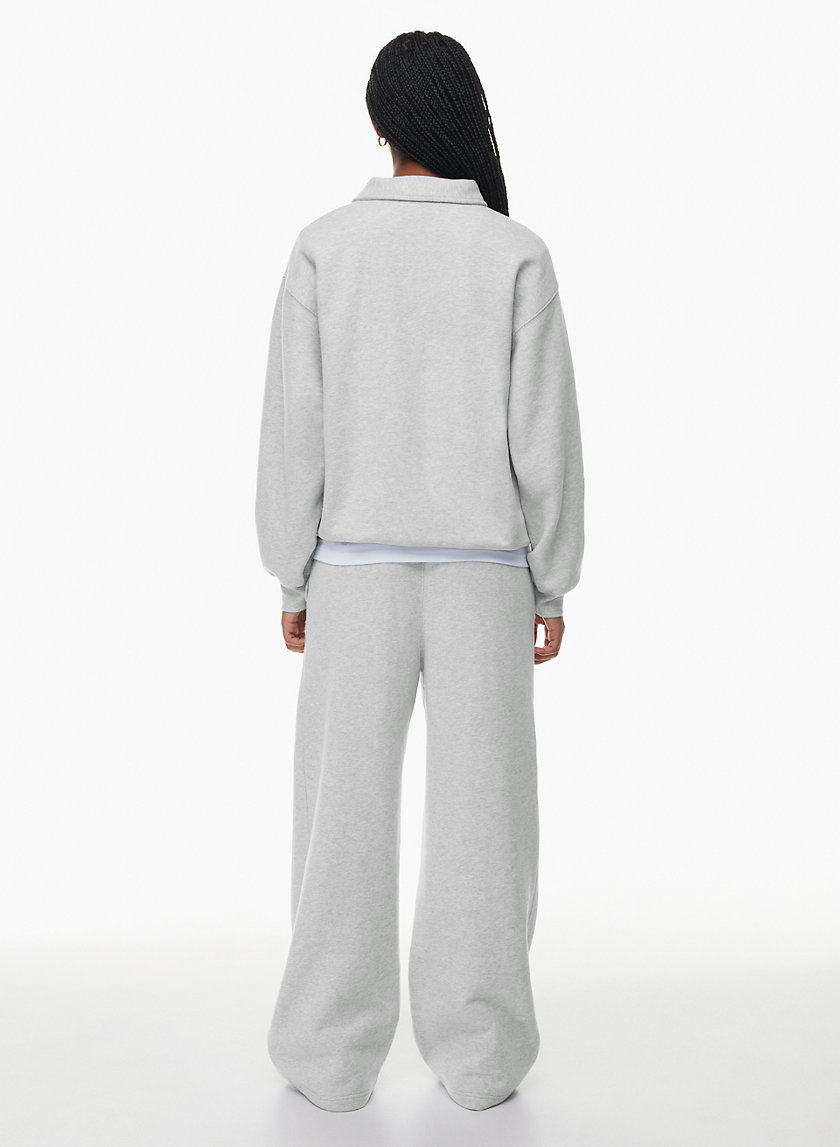 Polo G: Grey Print Sweatshirt And Sweatpants - Iconic Celebrity Outfits