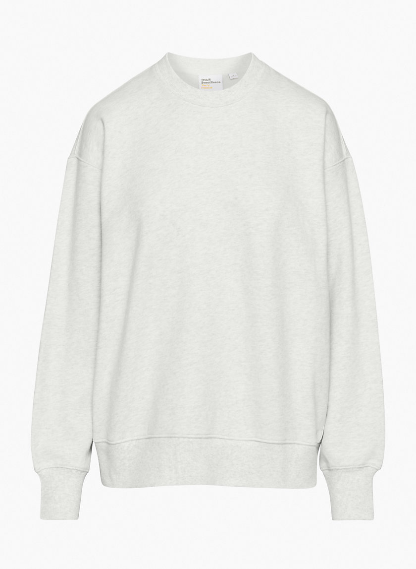 Tna TERRY FLEECE BOYFRIEND CREW SWEATSHIRT | Aritzia CA