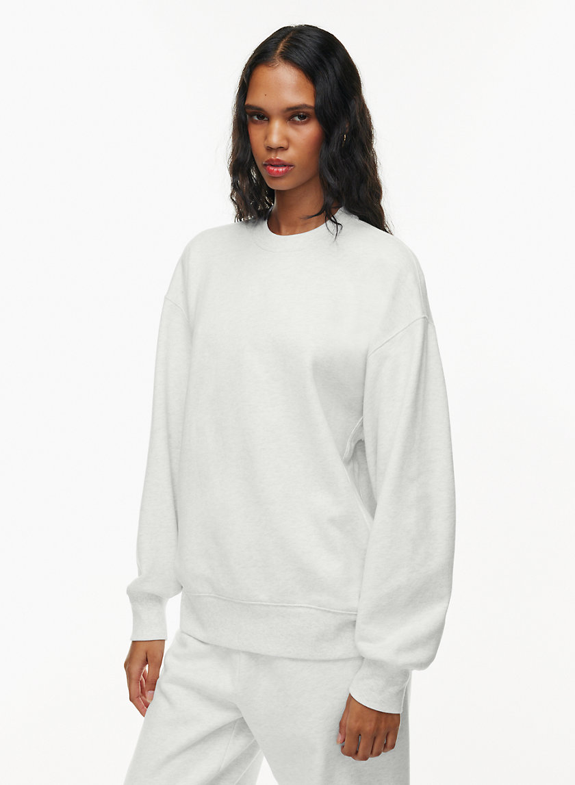 Tna TERRY FLEECE BOYFRIEND CREW SWEATSHIRT | Aritzia US