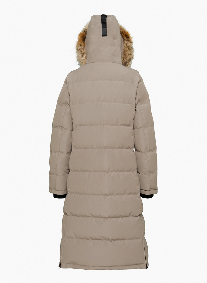 GREGG Women's Long Winter Puffer Coat Waterproof Warm Maxi Down Jacket Faux  Fur Removable Hood Parka