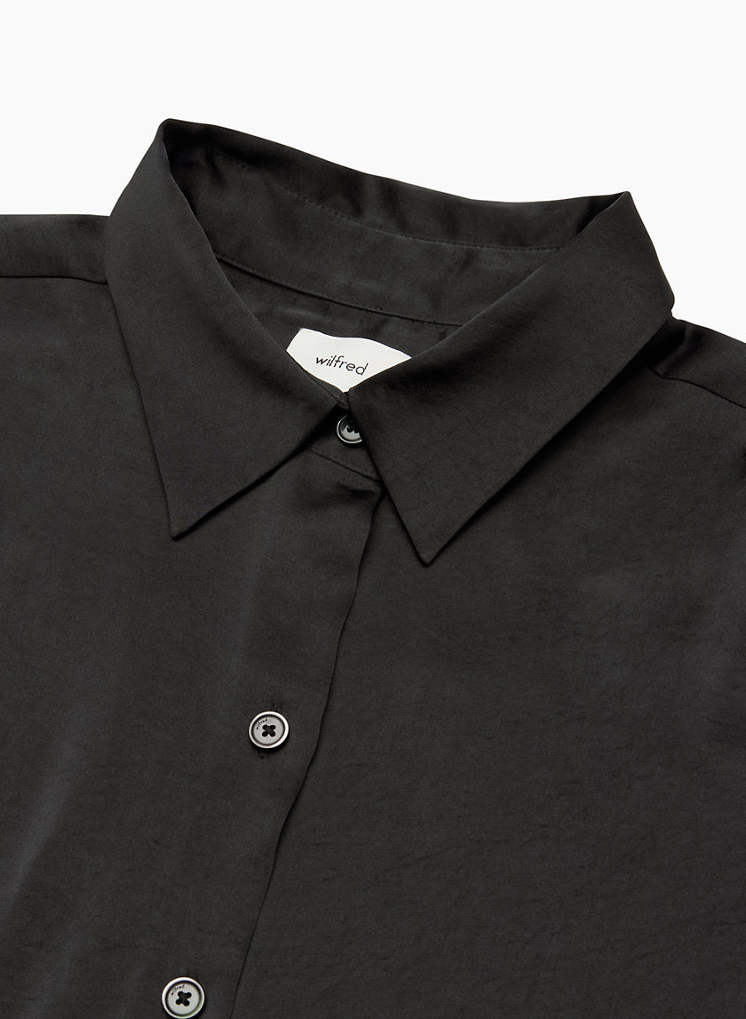 Satin top polo shirt