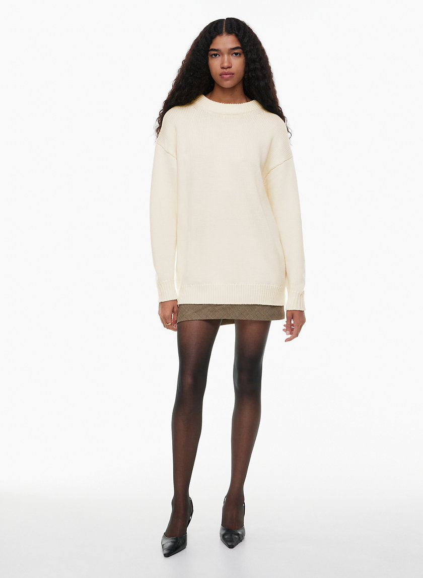 Cream sweater outlet tights