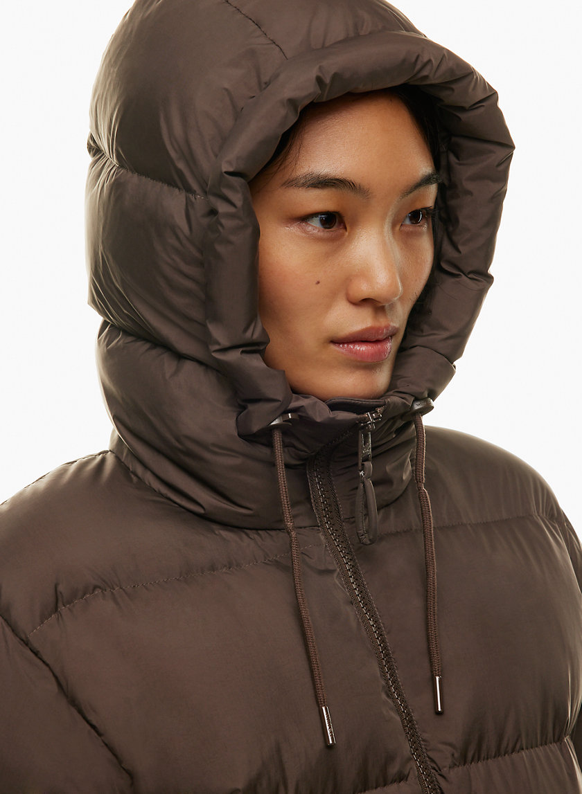 Everest Long Hooded Puffer - Rioja