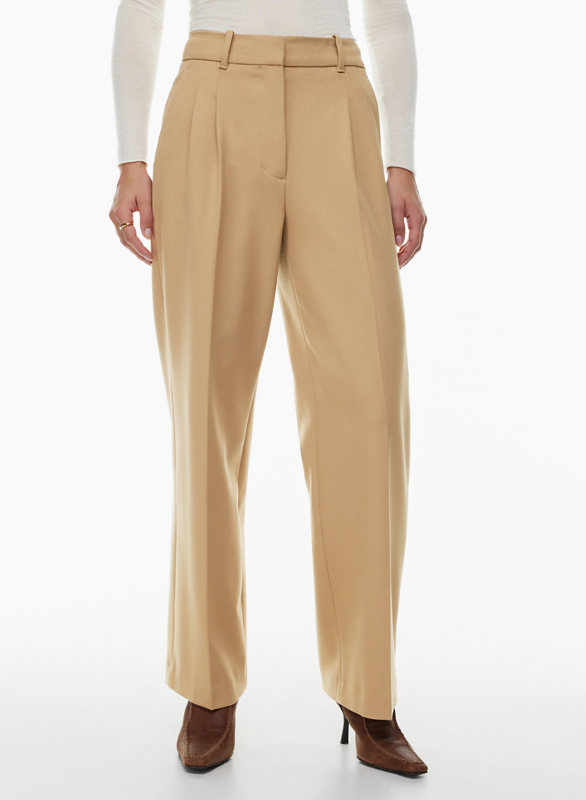 Well Suited Knit Paperbag Pants- Camel – The Pulse Boutique