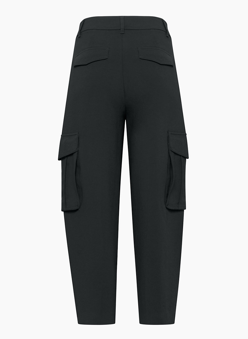 Athletic Works Women's Black Knit Relaxed Pants Slash Pockets Tie