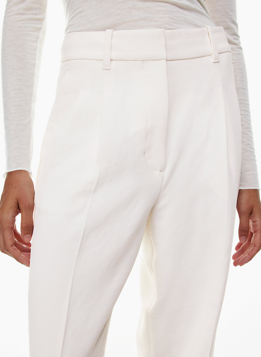 High-Waisted Carrot Trousers in Beige - Get great deals at JustFab