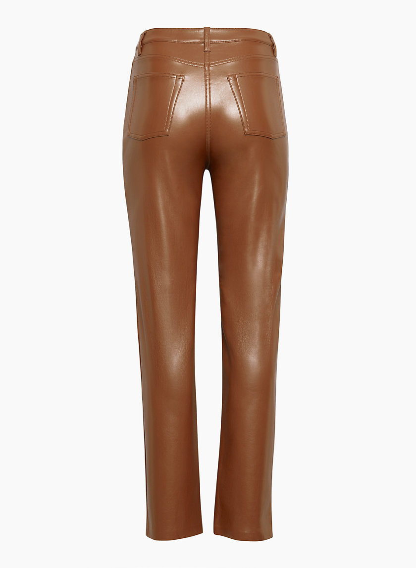Cut-Out Of My Way Faux Leather Pants
