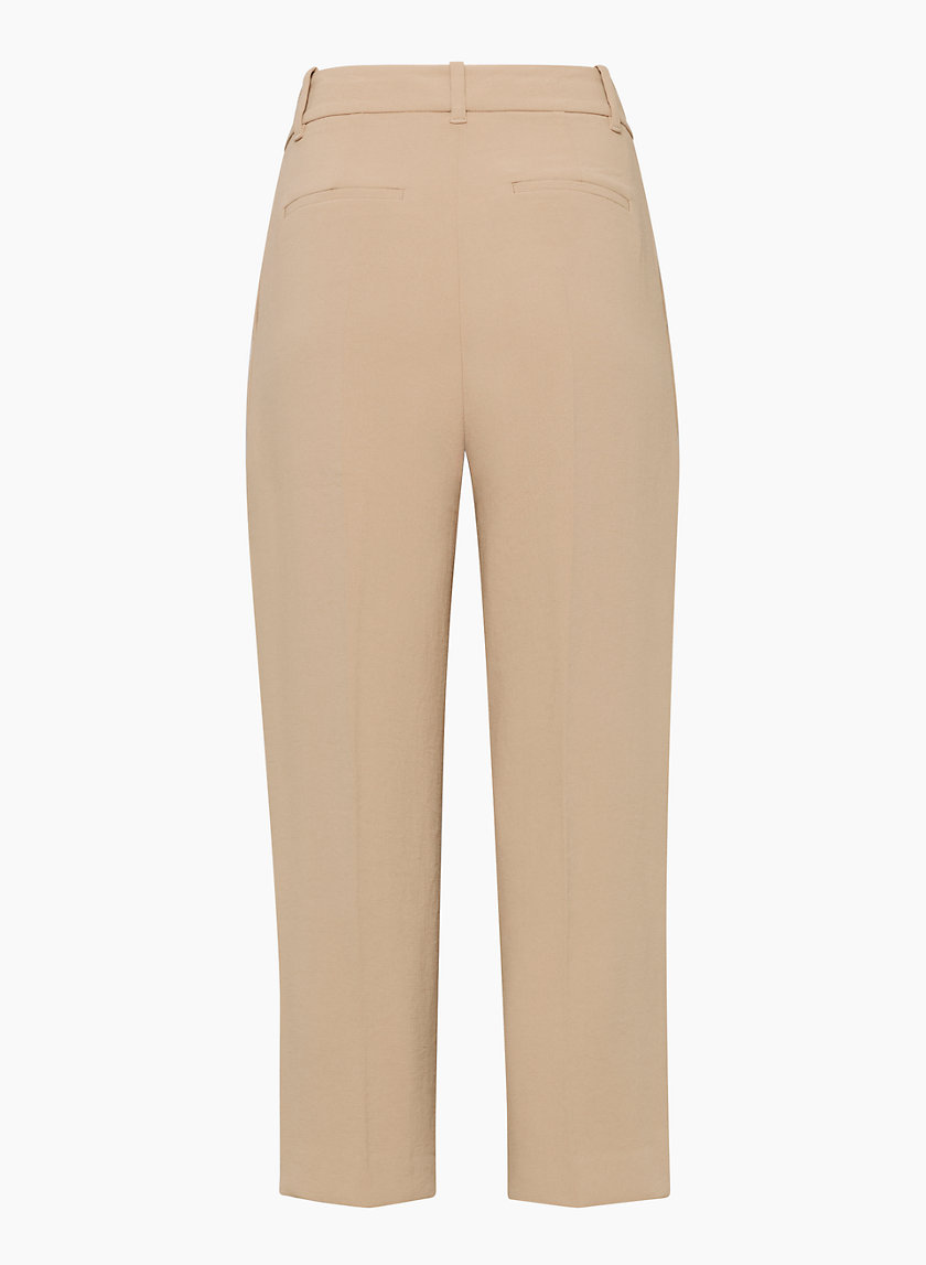 WynneLayers Drapey Twill Straight Leg Crop Trousers with Slit Detail  QVC  UK