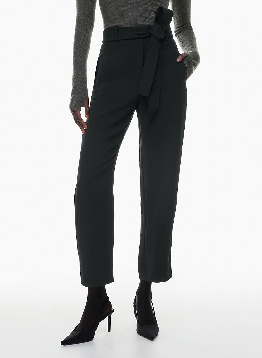 Tall Charcoal Tie Front Cargo Pants, Tall