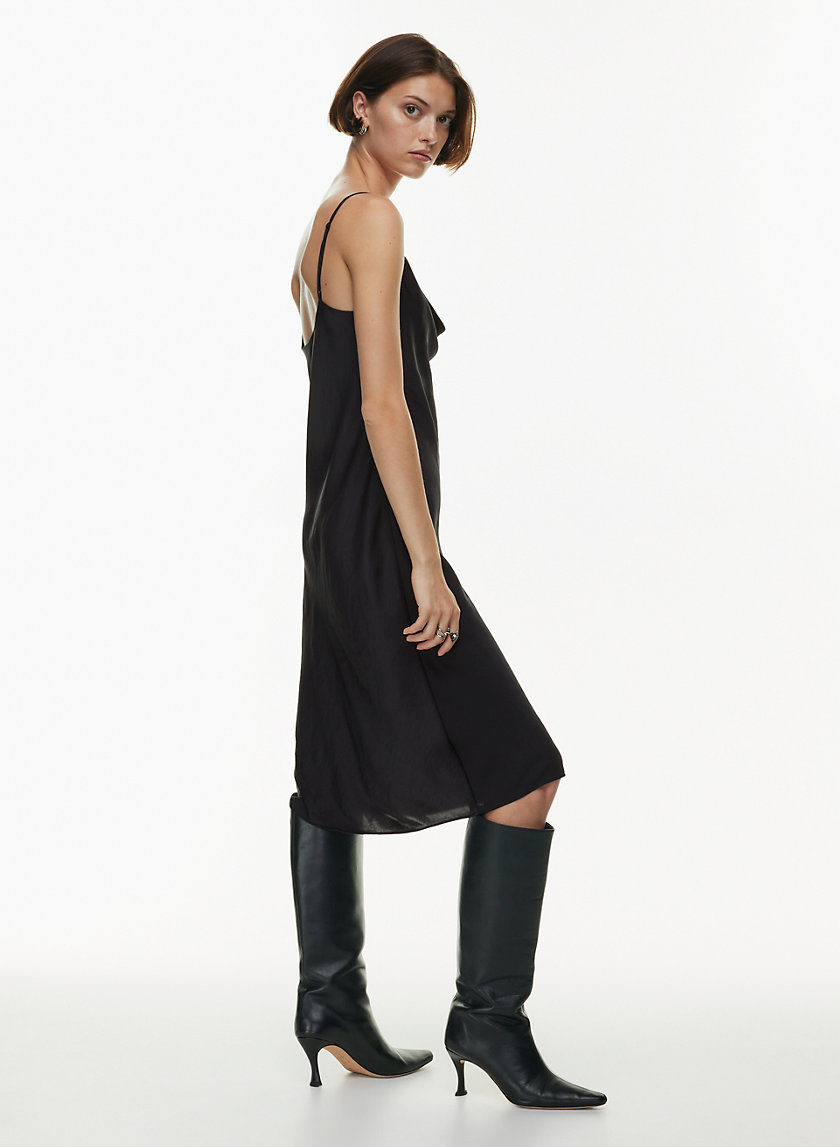 Wilfred ONLY SATIN COWLNECK SLIP DRESS | Aritzia CA