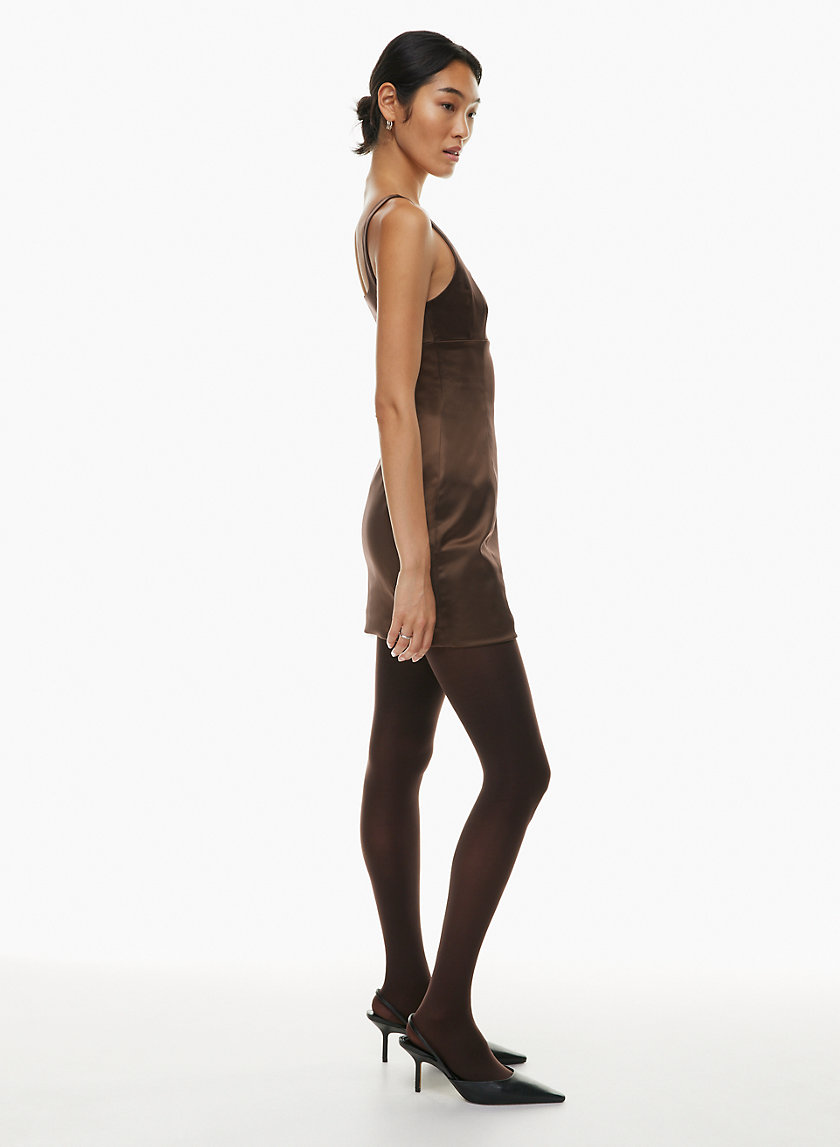 Glitter Knit Skater Dress with Heat Set Stones – Camille La Vie