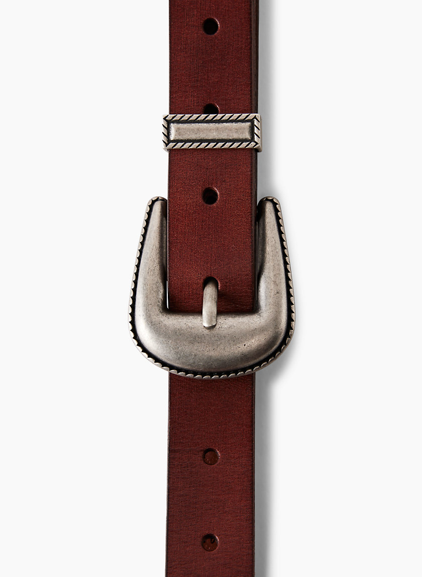 Wilfred ROSEWOOD LEATHER BELT