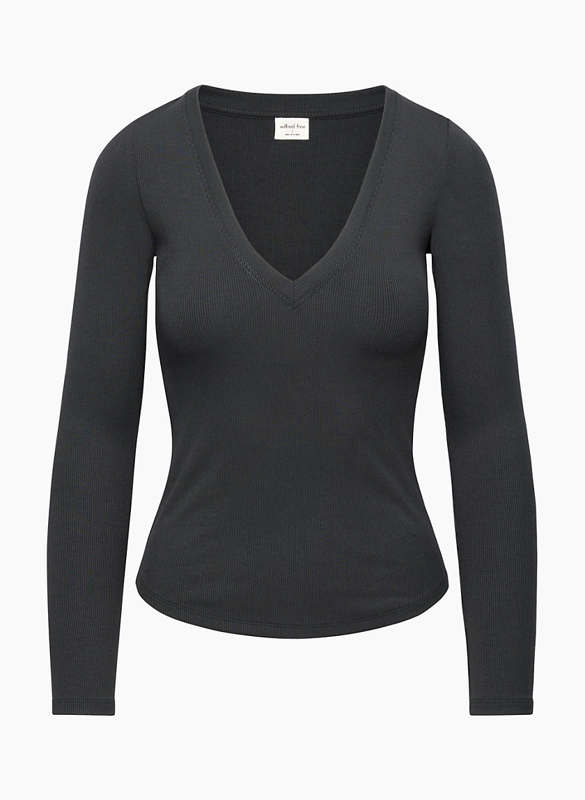 Wilfred Free STELLAR V-NECK LONGSLEEVE | Aritzia US