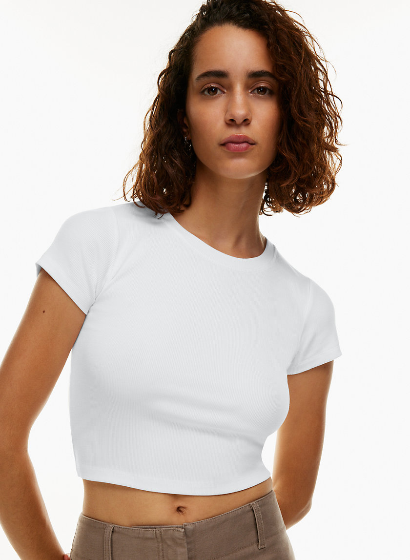 LISTHA Sexy Crop Tops Women Sheer See Through Short Sleeve Casual T Shirt  Tees