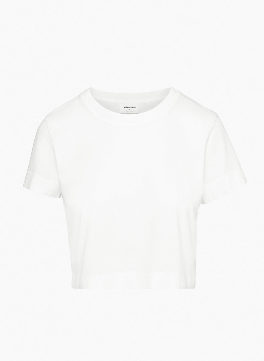 threaded four-square panel | Essential T-Shirt