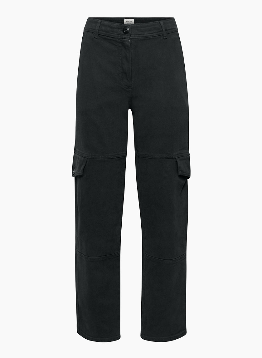 Sydney Black Snap Button Side Pants