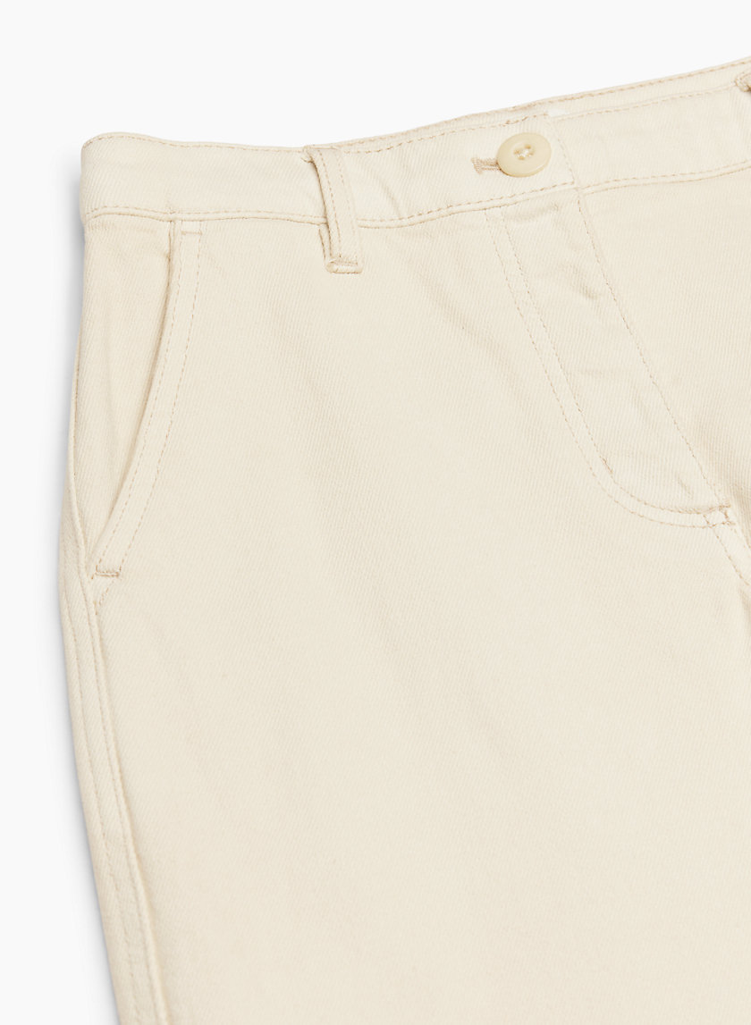 Slim Fit Cropped Cargo Pants - Beige - Men