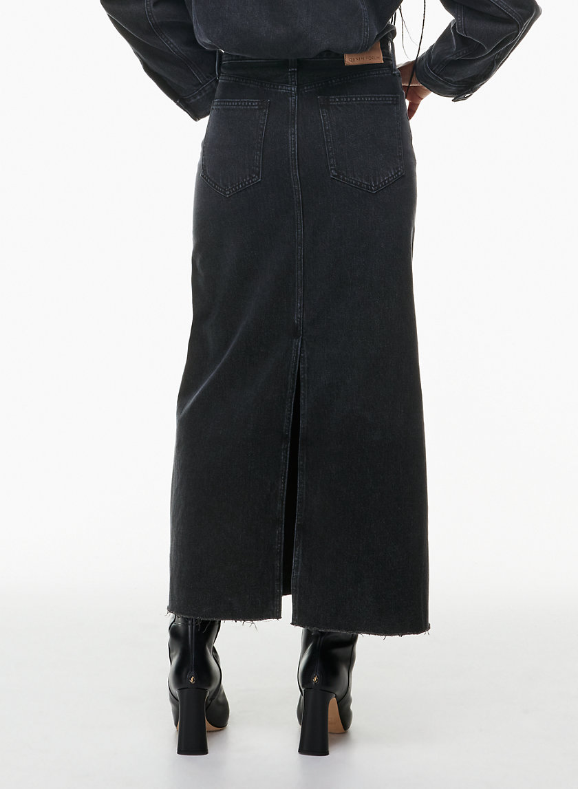 Black jean shop skirt aritzia