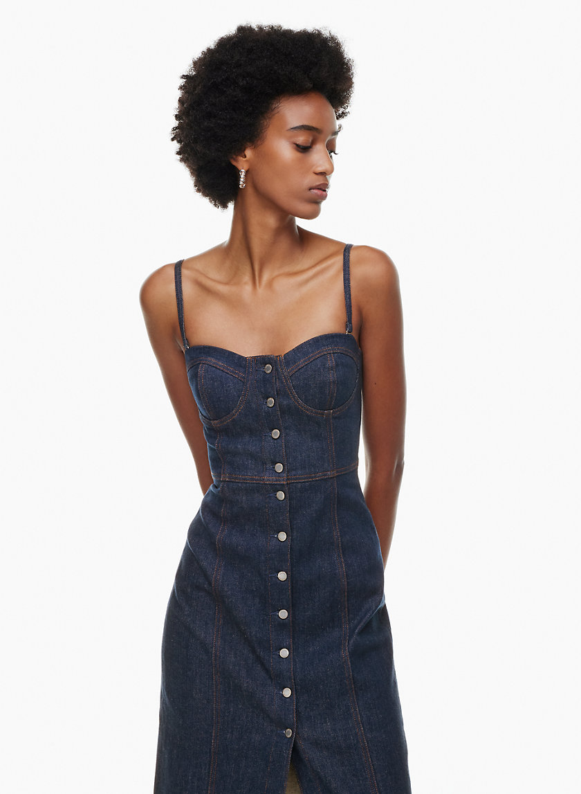 Buy GLAMODA Women A-Line Denim Stylish Long Maxi Dress for Women and Girls  (Small, Light Blue) at Amazon.in