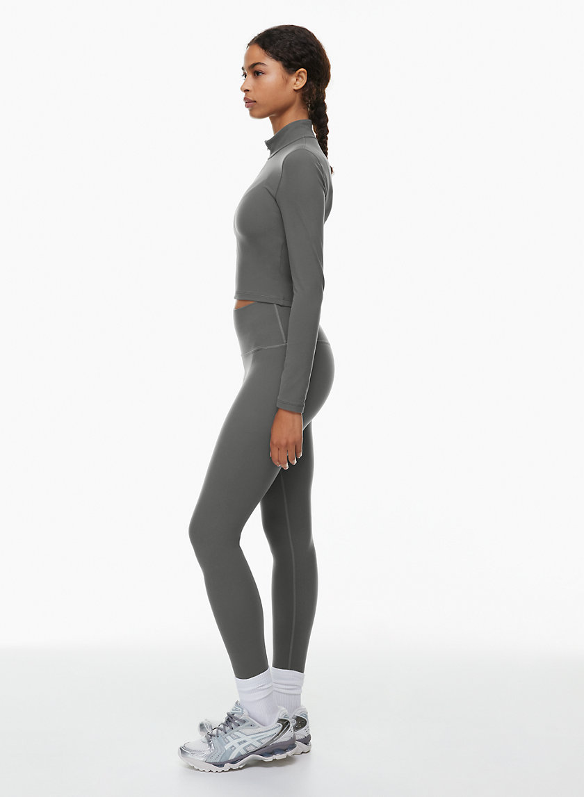 TnAction Women's Tnabutter Limit Zip Longsleeve Jacket in Coal Grey Size Large