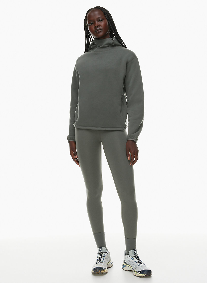 Aritzia Talula NWT Charcoal Gray Tailored Vegan Suede High Rise Leggings  Size 8