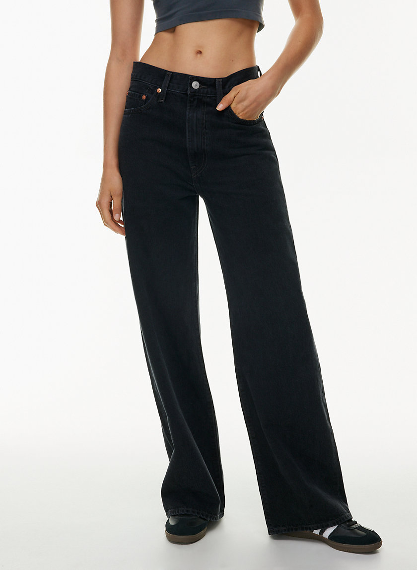 Levi's® RIBCAGE WIDE LEG - Relaxed fit jeans - rosie posie/black