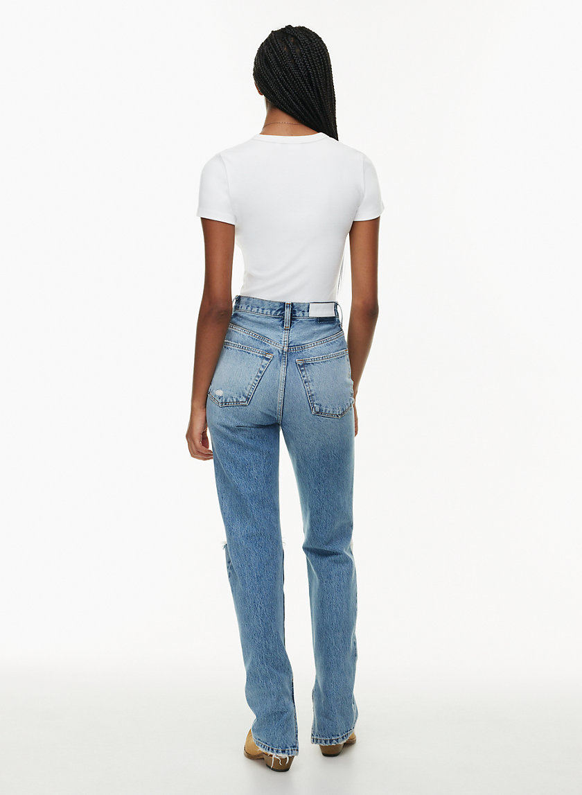 Levi's® HIGH WAISTED MOM - Jeans Tapered Fit - fun mom/destroyed