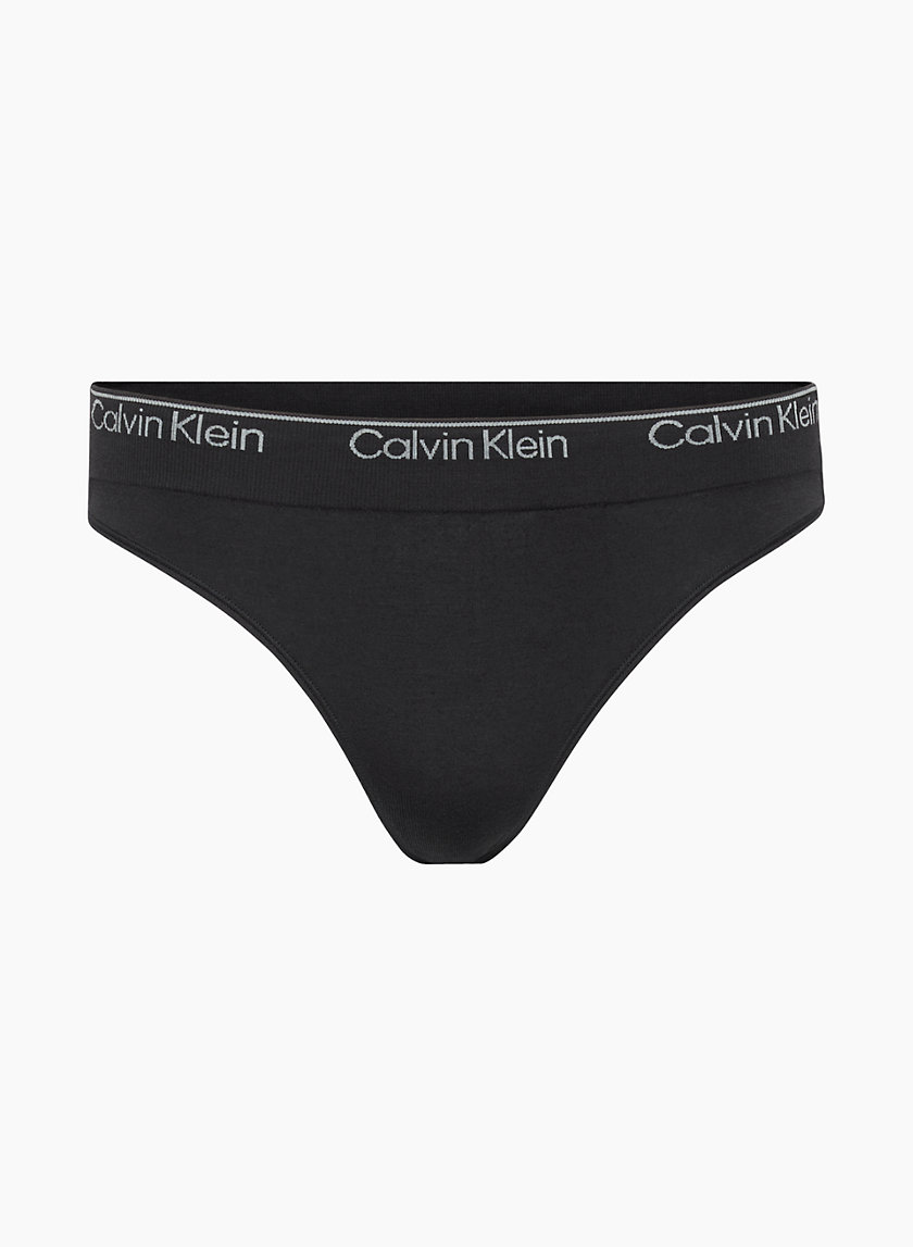 Calvin Klein Underwear Women's Pure Seamless Thong, Black, X-Small : :  Clothing, Shoes & Accessories