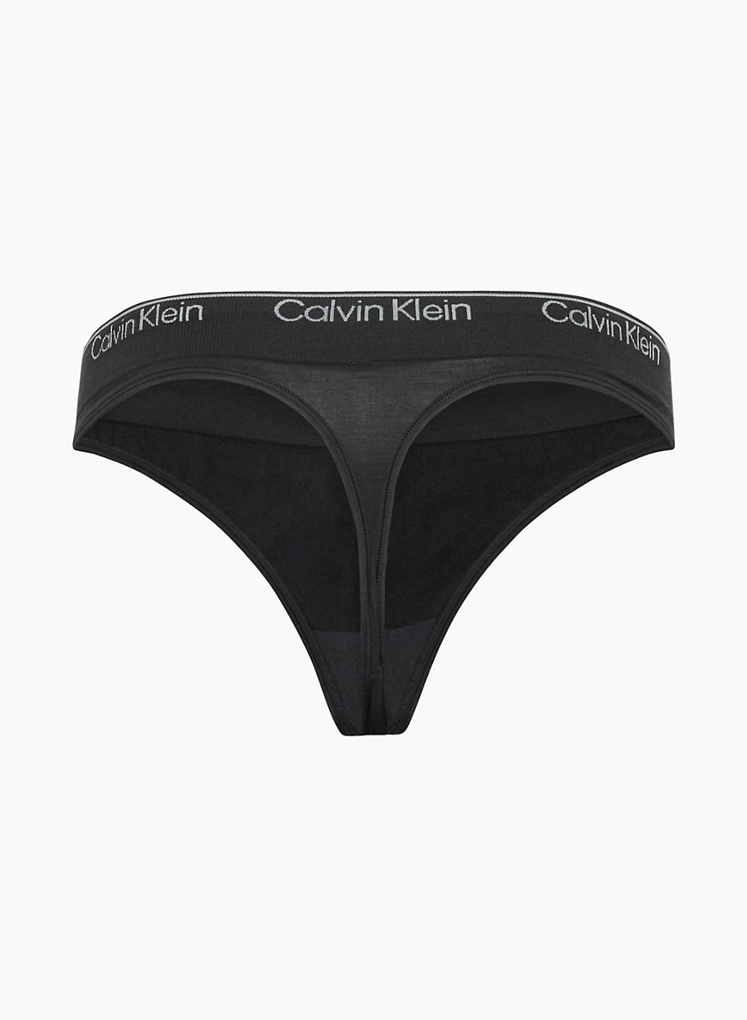 Luxury Cotton Thong in Black