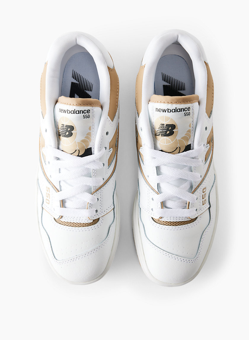 New balance clearance white and gold