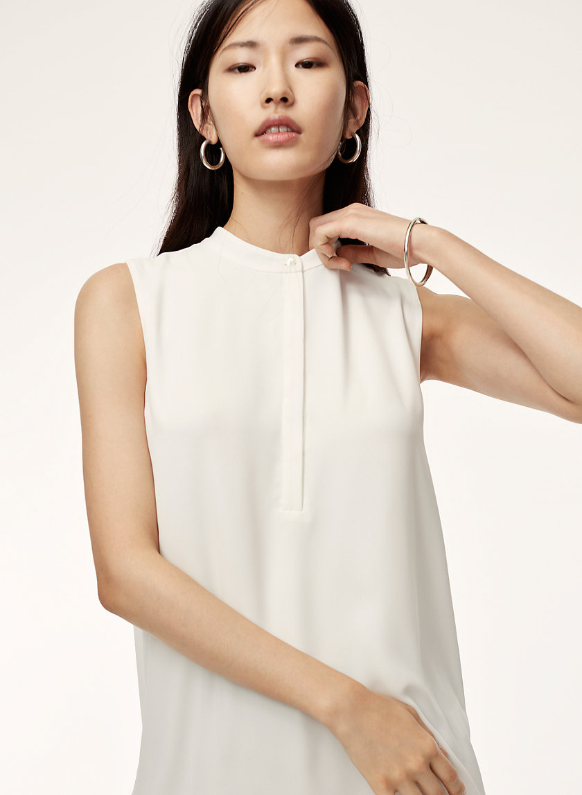 WOLFGANG BLOUSE - Sleeveless, silky blouse WOLFGANG BLOUSE - Sleeveless, silky blouse