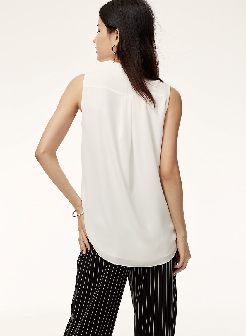 WOLFGANG BLOUSE - Sleeveless, silky blouse WOLFGANG BLOUSE - Sleeveless, silky blouse