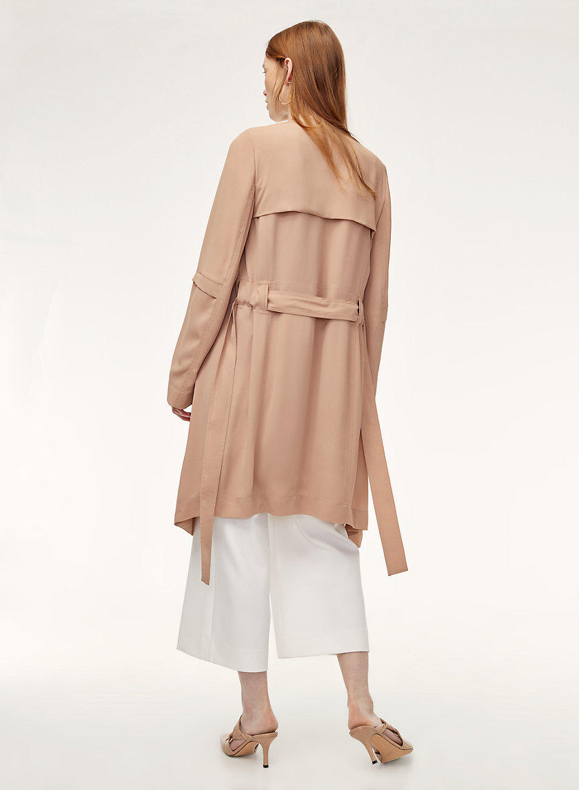 aritzia flowy trench