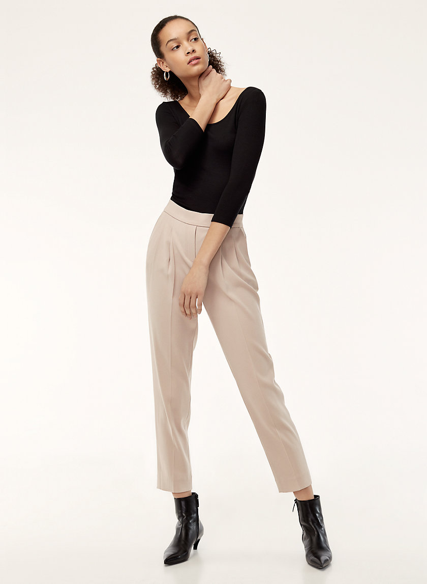 COHEN PANT TERADO - Cropped, pleated dress pant COHEN PANT TERADO - Cropped, pleated dress pant
