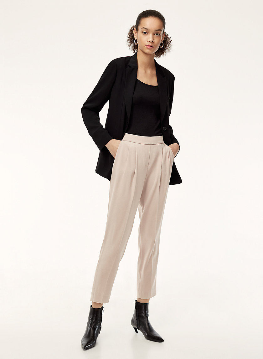 COHEN PANT TERADO - Cropped, pleated dress pant COHEN PANT TERADO - Cropped, pleated dress pant