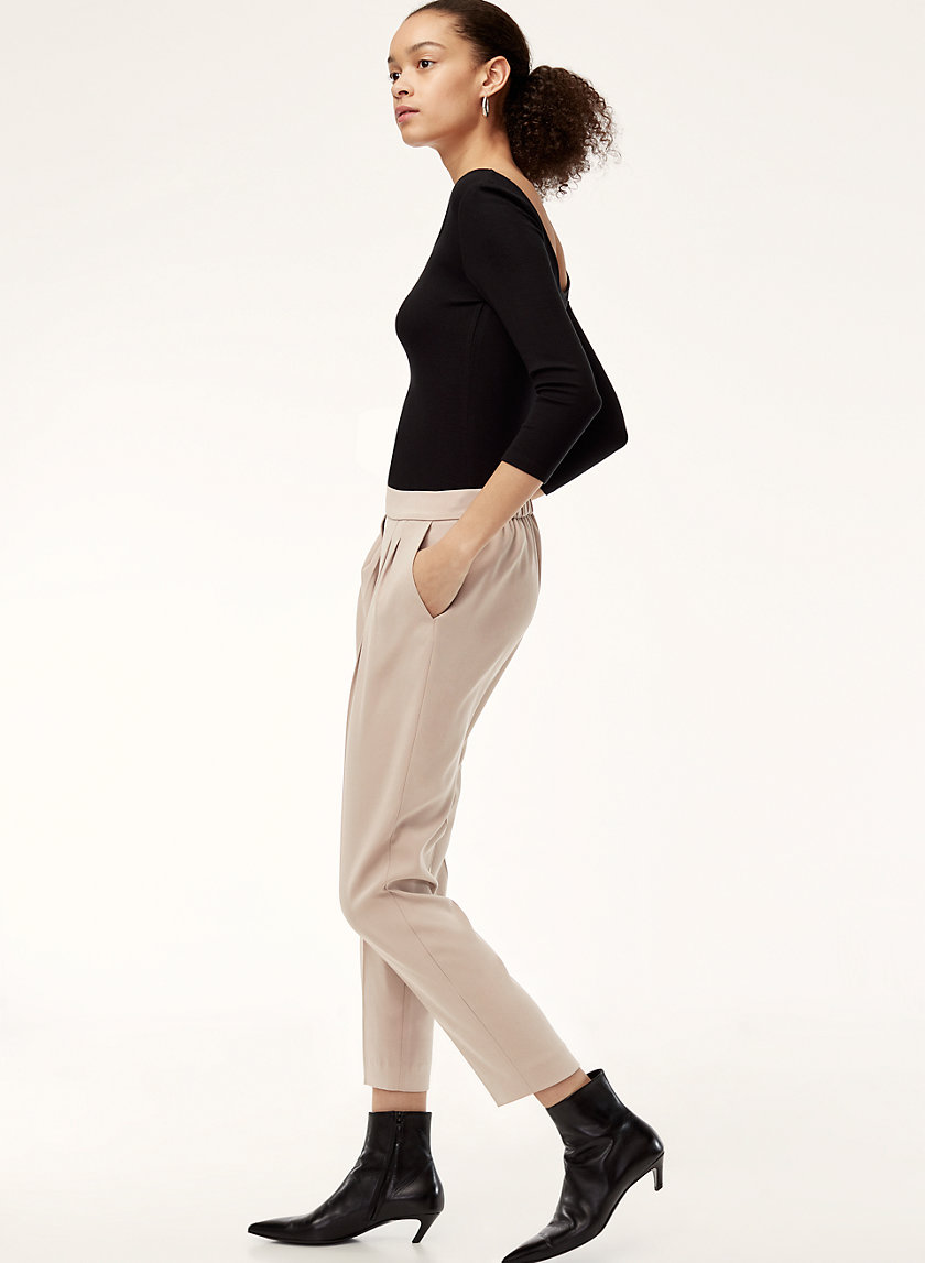 COHEN PANT TERADO - Cropped, pleated dress pant COHEN PANT TERADO - Cropped, pleated dress pant