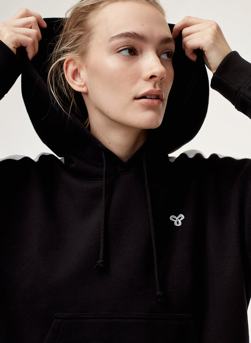 THE ICONIC HOODIE - Cropped, hoodie with side stripe THE ICONIC HOODIE - Cropped, hoodie with side stripe