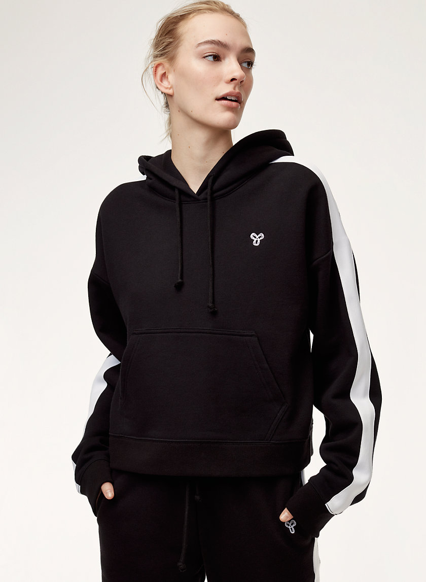 THE ICONIC HOODIE - Cropped, hoodie with side stripe THE ICONIC HOODIE - Cropped, hoodie with side stripe
