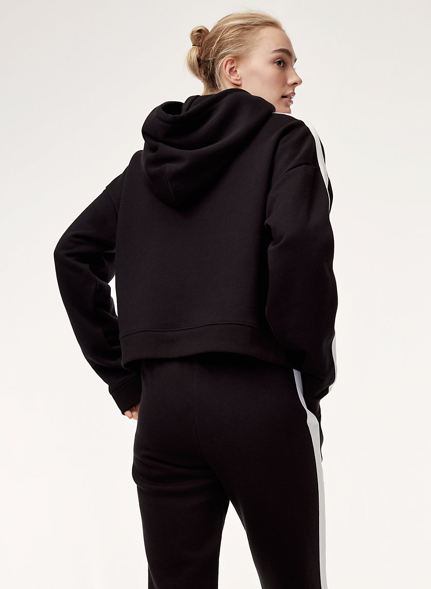 THE ICONIC HOODIE - Cropped, hoodie with side stripe THE ICONIC HOODIE - Cropped, hoodie with side stripe