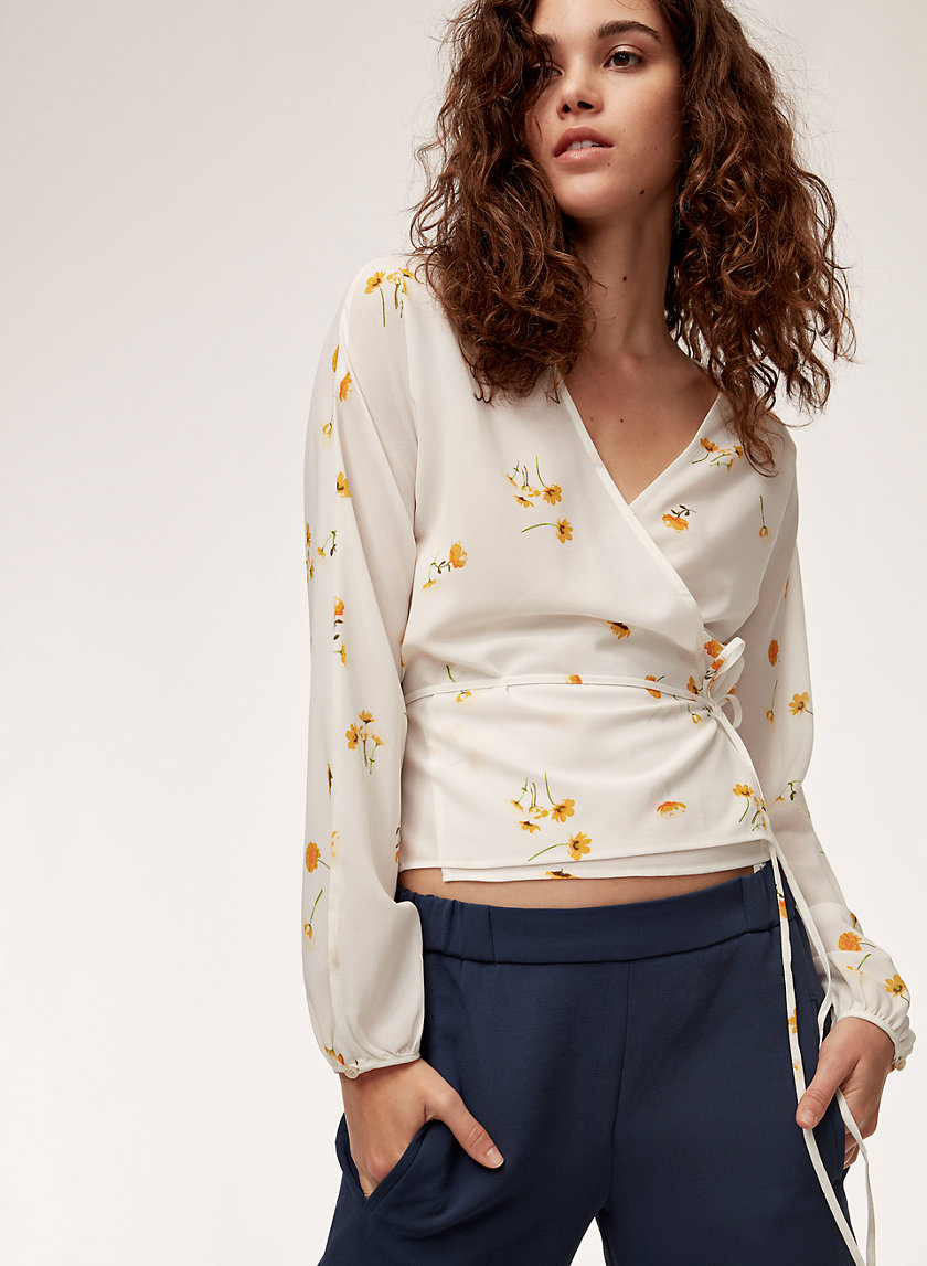LILIA BLOUSE - Long-sleeve wrap top LILIA BLOUSE - Long-sleeve wrap top
