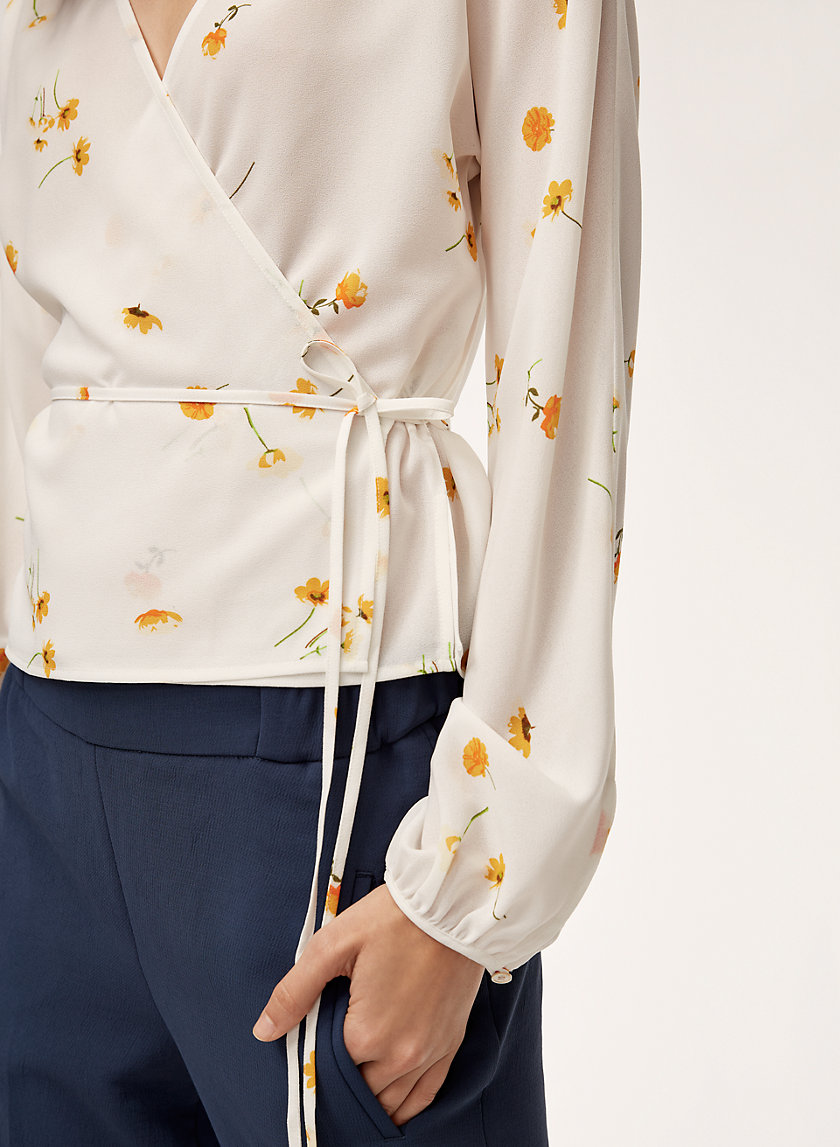 LILIA BLOUSE - Long-sleeve wrap top LILIA BLOUSE - Long-sleeve wrap top