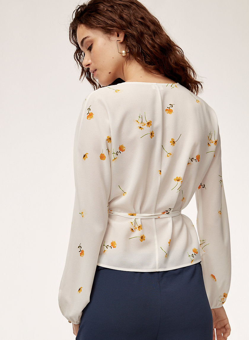 LILIA BLOUSE - Long-sleeve wrap top LILIA BLOUSE - Long-sleeve wrap top