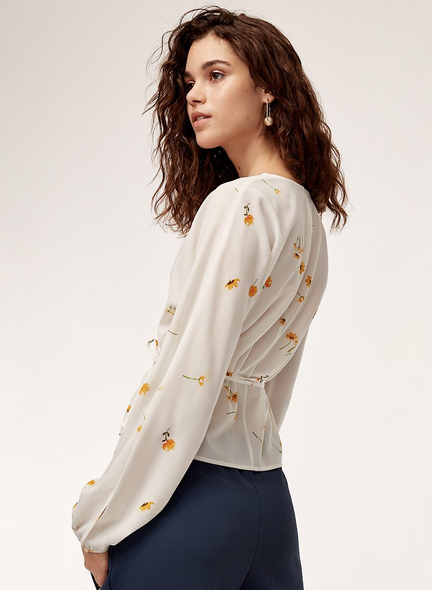 LILIA BLOUSE - Long-sleeve wrap top LILIA BLOUSE - Long-sleeve wrap top