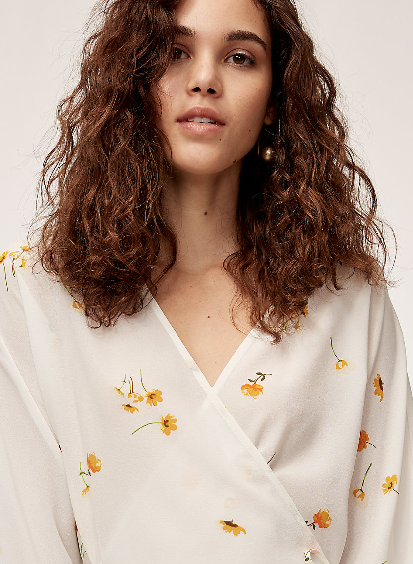 LILIA BLOUSE - Long-sleeve wrap top LILIA BLOUSE - Long-sleeve wrap top