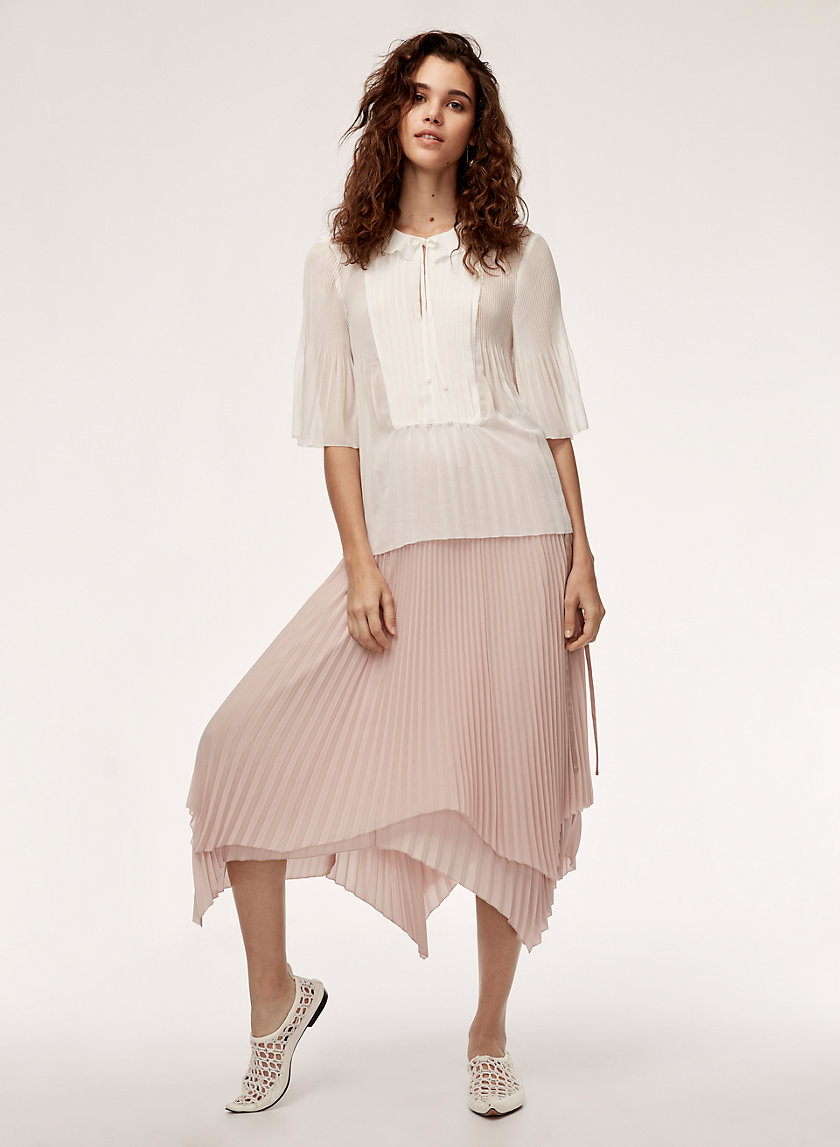 MATTHIEU BLOUSE - Short-sleeve pleated top MATTHIEU BLOUSE - Short-sleeve pleated top