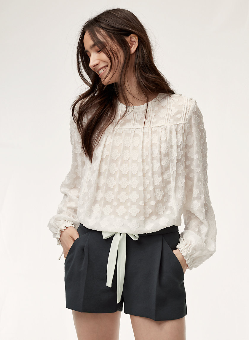 EXERGUE SHORT - Ribbon-tie, crepe shorts EXERGUE SHORT - Ribbon-tie, crepe shorts
