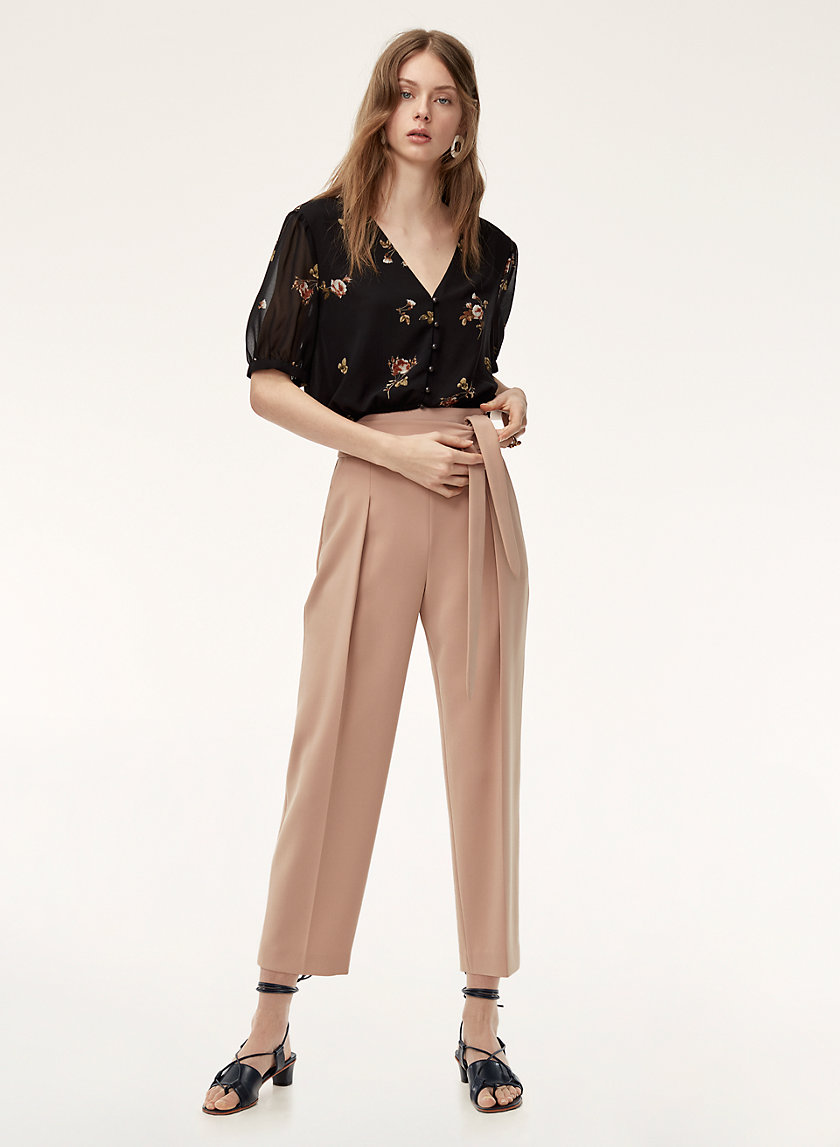 FEUILLE PANT - Cropped, high-waisted pant FEUILLE PANT - Cropped, high-waisted pant