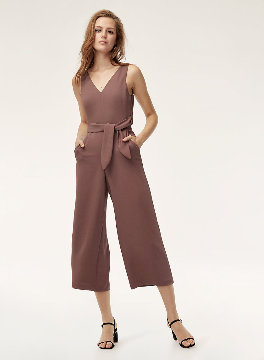 aritzia ecoulement v jumpsuit