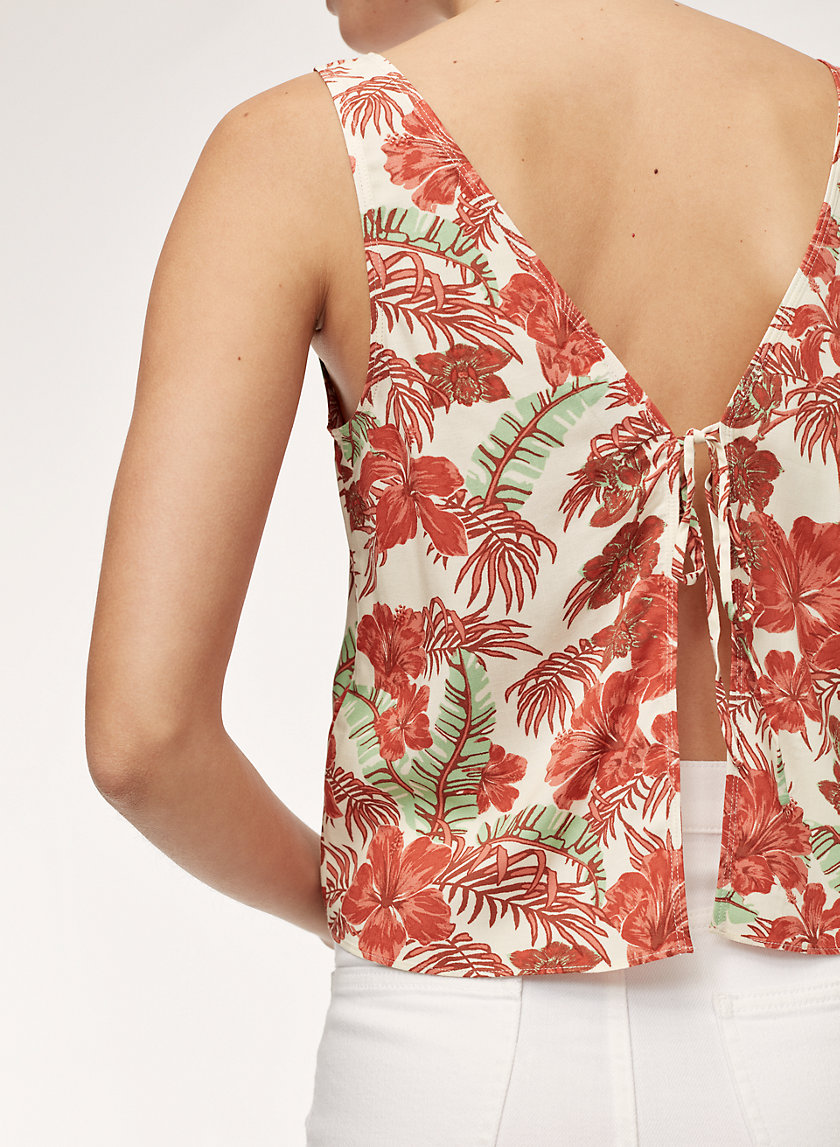 KEMPNER BLOUSE - Sleeveless, tie-back blouse KEMPNER BLOUSE - Sleeveless, tie-back blouse