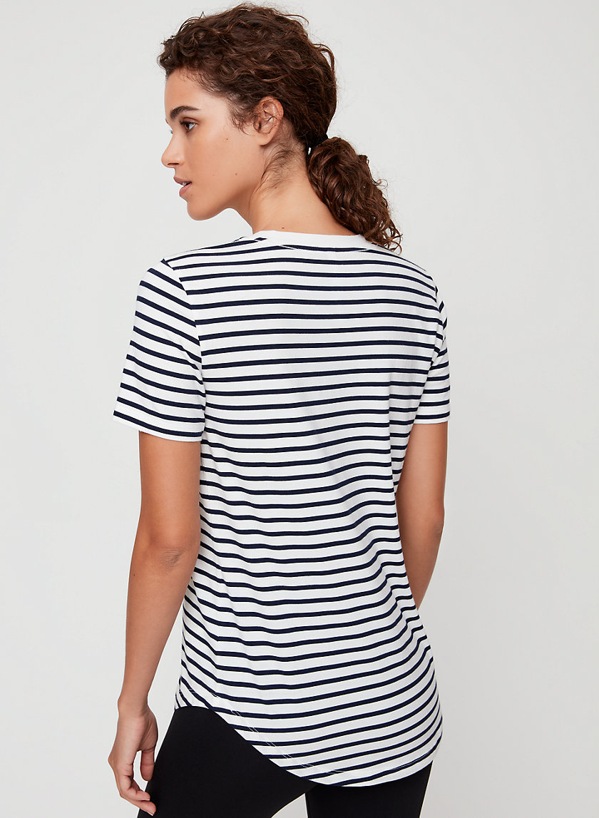 FOUNDATION V-NECK - Striped V-neck t-shirt FOUNDATION V-NECK - Striped V-neck t-shirt